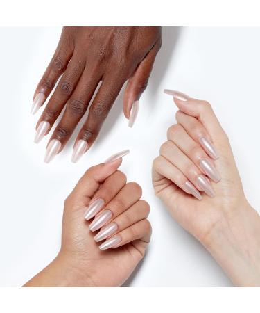 OPI xPRESS/ON Long Coffin Press On Nails - Reusable Nail Art with Glue | Throw Me a Kiss | Durable & Non-Damaging - Buy Online on GoSupps.com