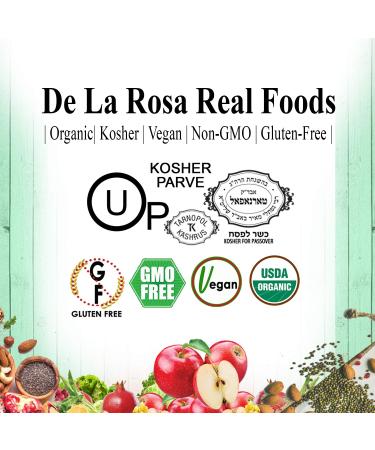 De La Rosa Organic Apple Cider Vinegar 16.9 Oz - Raw, Unfiltered, Kosher for Passover, Vegan, Gluten Free - Ideal for Salad Dressing & Marinades - With The Mother - 1 Pack - Buy Online on GoSupps.com