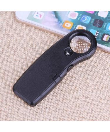 OUSIKA Magnifying Glass Foldable High-Definition 10x Magnifying Glass with Led Light Jewelry Stamp Coin Identification Tool Student Elderly Reading Magnifying - Buy Online on GoSupps.com