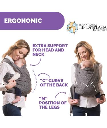 Chicco Boppy Comfyfit Baby Carrier Grey | One Size Fits All Front & Rear Facing | Birth to 15kg | Comfortable and Stylish - Buy Online on GoSupps.com