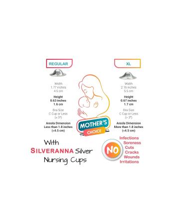 Original Silver Nursing Cups - X-Large Nipple Shields for Breastfeeding & Newborn Essentials | No Nipple Cream Needed - Buy Online on GoSupps.com