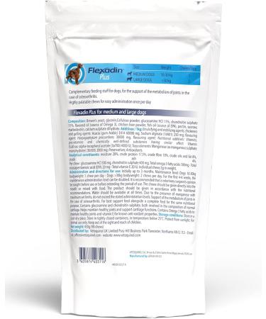 Vetoquinol Flexadin Plus Max Pack of 90 tablets Food supplement for dogs - Buy Online on GoSupps.com
