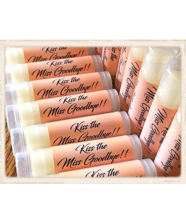 50 KISS THE MISS GOODBYE Vanilla Lip Balms - Perfect Bridal Shower & Bachelorette Party Favors | International Shipping - Buy Online on GoSupps.com