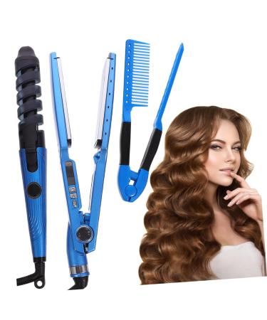 OHPHCALL 1 Set Curling Iron Set Curling Wand Hair Rollers Hair Curlers Comb Women Hair Straightener Rubber