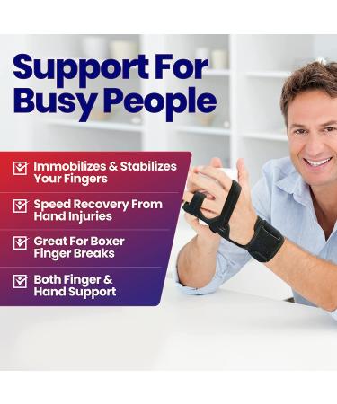 Metacarpal Finger Splint Hand Brace for Boxer Fractures - Small/Medium - Right Hand - Buy Online on GoSupps.com