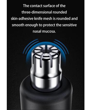 Buy Portable Rechargeable Nose Hair Trimmer for Men & Women - LED Display 10 000 RPM Double-Edged Blades - International Shipping Available - Buy Online on GoSupps.com