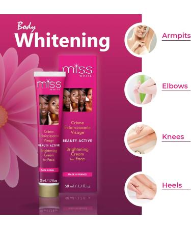 Fair & White Miss White Skin Brightening Cream for Face - 1.7 fl oz / 50 ml Hydroquinone Free - Buy Online on GoSupps.com