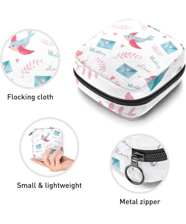 GIAPB Period Bag - Sanitary Napkin Storage & Travel Makeup Pouch - Bird and Letter Color1610 - Buy Online on GoSupps.com