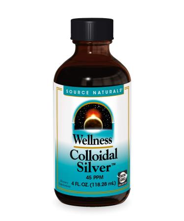 Source Naturals Wellness Colloidal Silver 45 PPM 4 fl oz (118.28 ml)