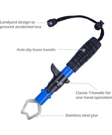 4PC Kayak Fishing Tool Kit - Foldable Landing Net, Fish Grips, Pliers, Hook Remover Set - Buy Online on GoSupps.com