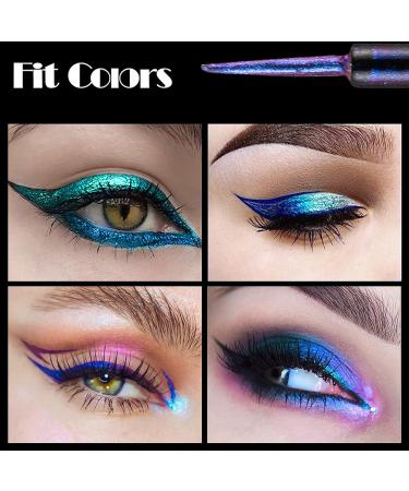 Chameleon Liquid Eyeshadow Set | 6 Metallic Glitter Shades | Long Lasting & Waterproof | Multichrome Makeup - Buy Online on GoSupps.com