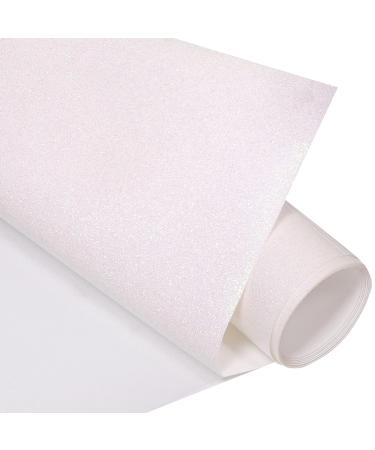 Heat Transfer Vinyl-12 x 50ft White Iron on Vinyl Roll for Shirts, HTV Vinyl for