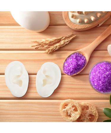 POPETPOP Soft Silicone Ear Model Display Props Teaching Tools - Size L White, 1 Pair Medium Earrings - Buy Online on GoSupps.com