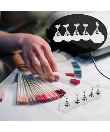 TOVINANNA Acrylic Nail Display Stand Magnet Nail Practice Holder Magnetic Nail Practice Stand Fingernail Diy Nail Stand for False Nail Manicure Tool Salon - Buy Online on GoSupps.com