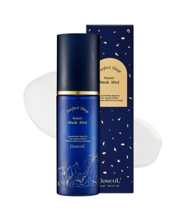 Perfect Sleep Repair Mask Mist 2.70fl.oz/80ml Hyaluronic Acid Peptide Retinol & Niacinamide to Reduce Wrinkles Brighten & Firm Skin Sleep-Beauty Korean Overnight Anti-Aging Sleeping Mask