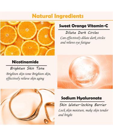 Vitamin-C Hydrogel Under Eye Patches - 30 Pairs for Hydrating & Anti-Aging | Reduce Puffiness, Dark Circles & Wrinkles - Buy Online on GoSupps.com