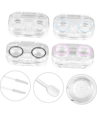SESESFoufu Portable 8-Section Glasses Case & Contact Lens Container - Eye Care Storage Box for Travel & Daily Use - Buy Online on GoSupps.com