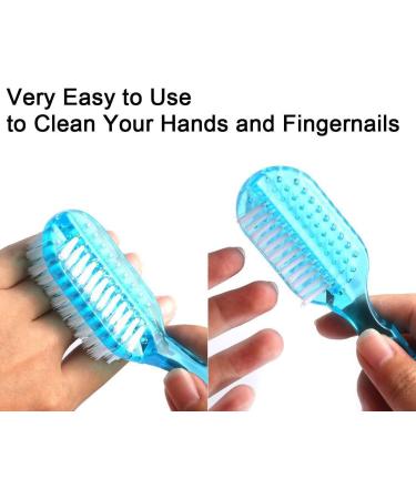 Fingernail and Toe Cleaning Brush with Handle Grip - Home Laundry Cleaning Tool for Clothes, Shoes, and Foot Scrubbing - Buy Online on GoSupps.com