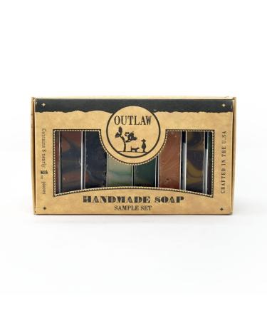 Unique Handmade Soap Samples - Try 8 Unconventional Popular Natural Soaps - Sample Set Soap for Men and Women - By Outlaw