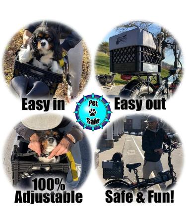RuffLyfe DIY Crate Conversion/Bike Dog Carrier Package (Crate NOT Included) Padded Liner is 2 Sizes in One + 4 Point Safety Harness & Crate Fasteners Holds Pets 20lb+ for Safe Pet Bicycle Travel Light Grey - Buy Online on GoSupps.com