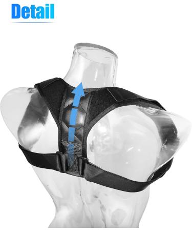 VOCOSTE Posture Corrector for Men & Women | Adjustable Back Support Brace - Breathable & Comfortable - Buy Online on GoSupps.com