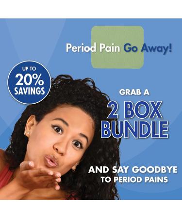 HealthWise Menstrual Pain Relief Bundle | Twenty 10% Menthol + Eucalyptus Period Patches | Generous XL Size Patch | Natural Therapeutic Care at Home - Buy Online on GoSupps.com
