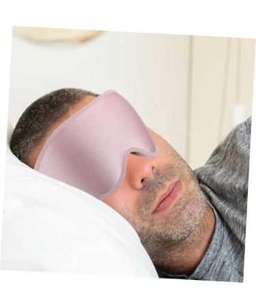 FRCOLOR 1pc Plush Blackout Sleep Eye Shade for Adults - 3D Eye Cover Patches for Naps & Sleeping - Soft Pink Eye Mask - Buy Online on GoSupps.com