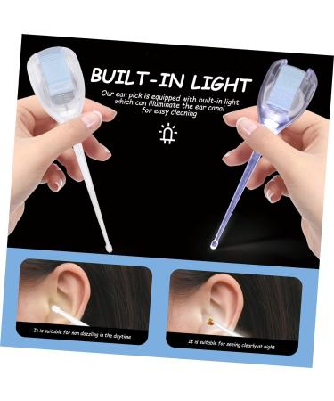 Hemoton LED Ear Pick Ear Cleaner Set for Earwax Removal - Blue Ear Cleaning Tool with LED Light - Buy Online on GoSupps.com