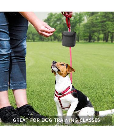 AEMIAO Dog Treat Pouch - Small Magnetic Closure Training Bag for Pet Puppy Walking - Includes Carabiner - Grey - Buy Online on GoSupps.com