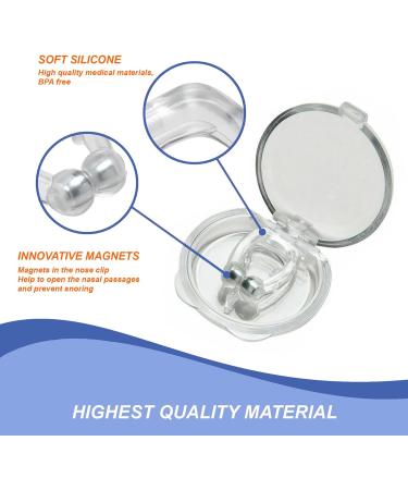 Mobi Lock Magnetic Nasal Clip - Pack of 6 | Silicone Nose Clip for Snoring Relief | Reusable Device for Peaceful Sleep - Buy Online on GoSupps.com
