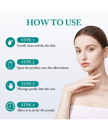 PARHAR Advanced Scar Repair Spray: For Facial Acne, Dark Spots, Surgical Scars, Stretch Marks - Gently Cares for Acne-Prone Skin, Relieves Itching - Suitable for All Scar Types - Buy Online on GoSupps.com