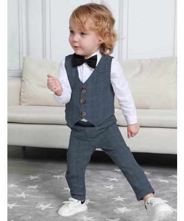 Mint Green Baby Boys Gentleman Suit Set | Navy | 18-24 Months - Buy Online on GoSupps.com