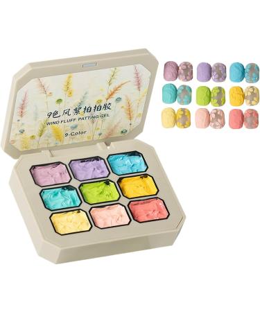 Gel to Tap Varnish 9 Solid Shades Gel Nail Polish with Sponge Brush Long-Lasting Beauty Care Rainbow Solid Manicure for Birthdays Women and Girls - Buy Online on GoSupps.com