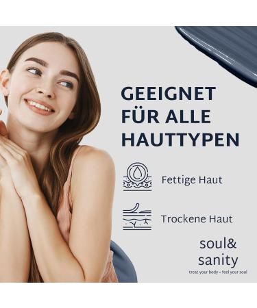 Soul and Sanity Sea Mud Face Mask with Aloe Vera & Vitamin E - Deep Cleansing & Nourishing Beauty Mask - 250g - International Shipping - Buy Online on GoSupps.com