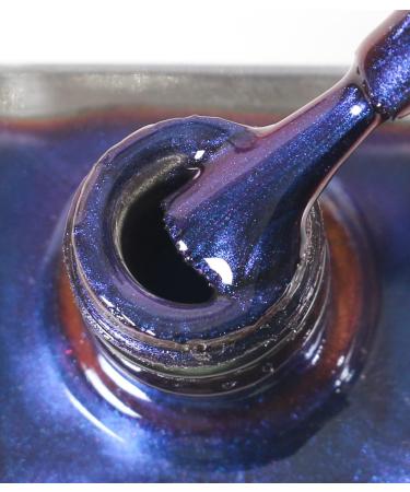 DouborQ Sparkling Chrome Nail Polish 15ml/0.52Fl Oz Holographic Chameleon Nail Polish Long-lasting Shimmer and Iridescent Effect - Buy Online on GoSupps.com
