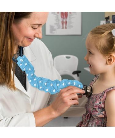 Stethoscope Cover Sleeve - Blue Polka Dot Accessories | Stretchy Protective Covers - 2 Pack for Nurses - Buy Online on GoSupps.com