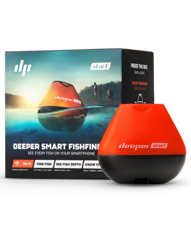 Deeper START Smart Fish Finder  Castable Wi-Fi fish finder for recreational fishing from dock, shore or bank Deeper START Fishfinder