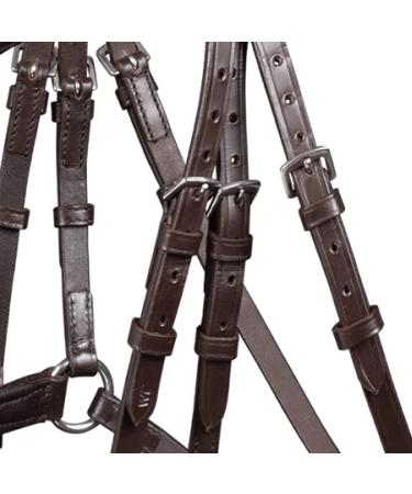 WALDHAUSEN X-Line Standard Bridle Canc n - Dark Brown & Stainless Steel for Warmbloods | Premium Equestrian Gear - Buy Online on GoSupps.com