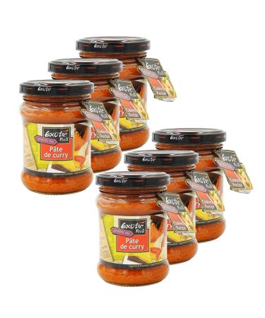 Exotic Food Pack of 6 Yellow Curry Paste - 200 g Pot