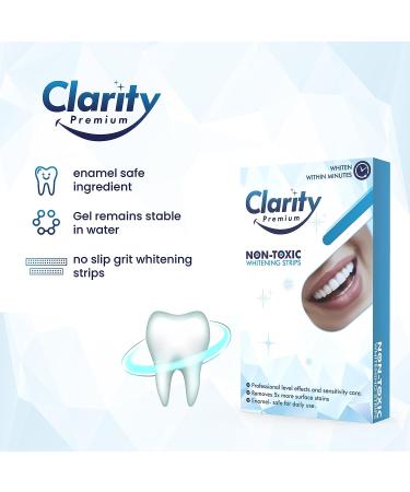 Sensitivity-Free Teeth Whitening Strips- 14 Treatments, 28 Whitening Strips - Non-Slip Grip Teeth Whitener by Dentists for Safe White Smile - Buy Online on GoSupps.com
