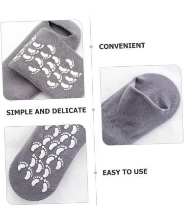 minkissy 1 Pair Moisturizing Socks Spa Gel Socks Gel Socks for Dry Cracked Feet Women Household Foot Care Products Hydrating Socks Exfoliating Polyester Foot Mask Miss - Buy Online on GoSupps.com