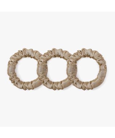 Lilysilk 100% silk hair tie hair rings women ponytail holder hair band made of silk packaging multi -way (thin coffee*3) 3 pieces (1 Pack) coffee*3 - Buy Online on GoSupps.com
