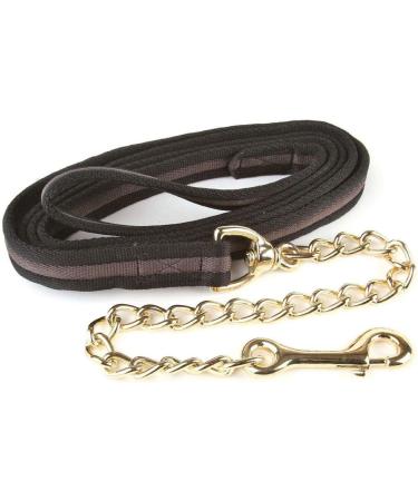Hy Soft Webbing Lead Rein with Chain - Navy/Red - 2m - Buy Online on GoSupps.com