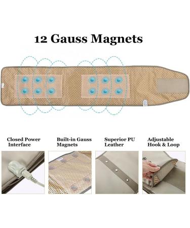 Kehtu Bianstone Bauch Massager - Magnetic Fat Removal Hot Compress Belt with 3 Heating Levels for Pain Relief & Weight Management - Buy Online on GoSupps.com
