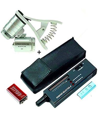Diamond Tester Pen, High Accuracy Diamond Tester Professional Diamond  Tester Pen Jeweler Tool for Novice and Expert - Diamond Selector II 9V  Battery