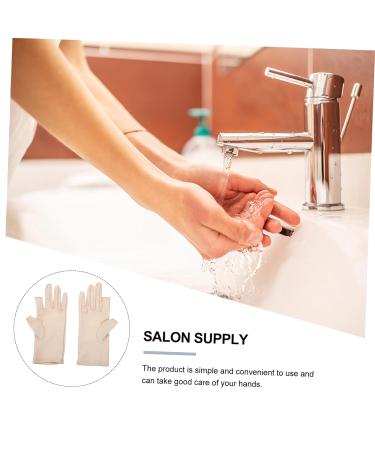 WOFASHPURET 1 Pair Ladies sun protection gloves salon gloves Half Finger Gloves Skin Gloves Golfing Gloves Anti- Fingerless Gloves riding gloves Manicure Glove Accessories Miss summer cloth 21x7.5x0.8cm - Buy Online on GoSupps.com