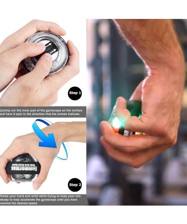 Summermax Auto-Star Wrist Power Gyroscopic Ball - Wrist Strengthener and Forearm Exerciser - Buy Online on GoSupps.com