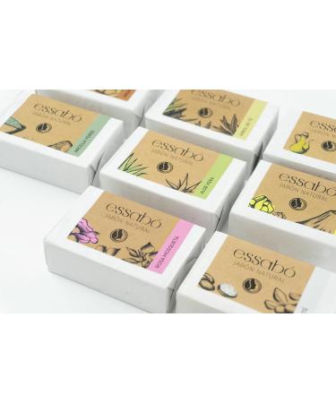  ESSABO Essab 100% Natural Green Clay Soap with Coconut Oil Softens and Relieves Skin Oily and Radiant Skin Citronella Essential Oil Extract 100g - Buy Online on GoSupps.com