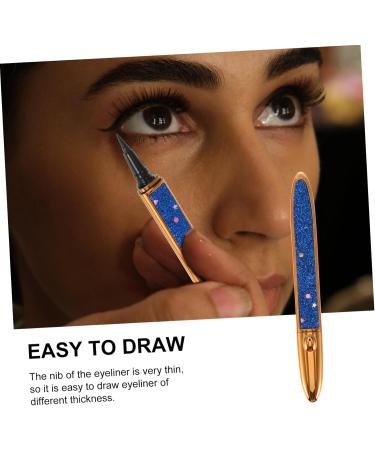 TOVINANNA Black Eyeliner Pen 2pcs Self Adhesive Mascara Makeup Eyeliner Lash Liner Eyeliner Pen Non-magnetic Plastic Paste Drill - Buy Online on GoSupps.com