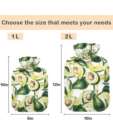 Buy Naanle Slice Avocado Hot Water Bottle - Transparent 1L Heat Therapy for Bed Hand & Feet Pain Relief - International Shipping - Buy Online on GoSupps.com